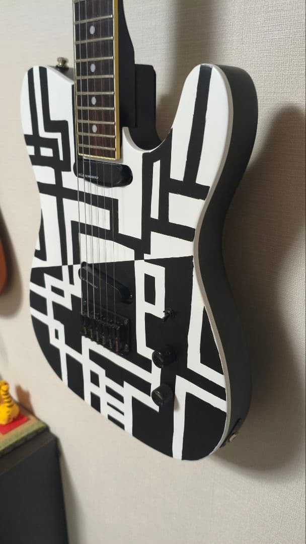FERNANDES　TEJ70改　G柄　BLACK&WHITE　EMG-SAｘ2