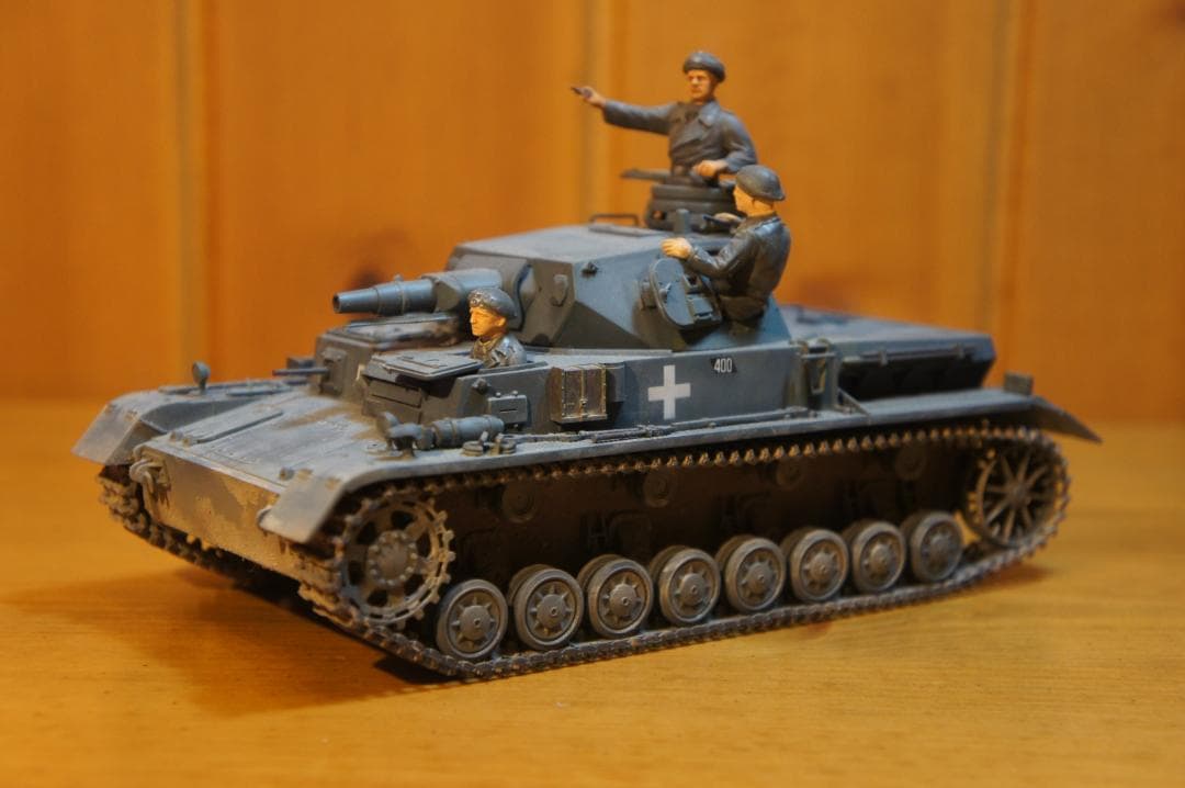 完成品 タミヤ Ⅳ号戦車D型 1/35 汚し塗装 第二次世界大戦 ドイツ軍