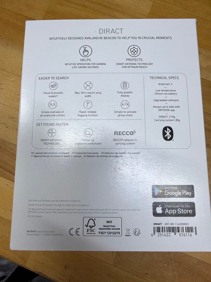 ORTOVOX DIRACT 雪山用ビーコン 新品未使用 正規品