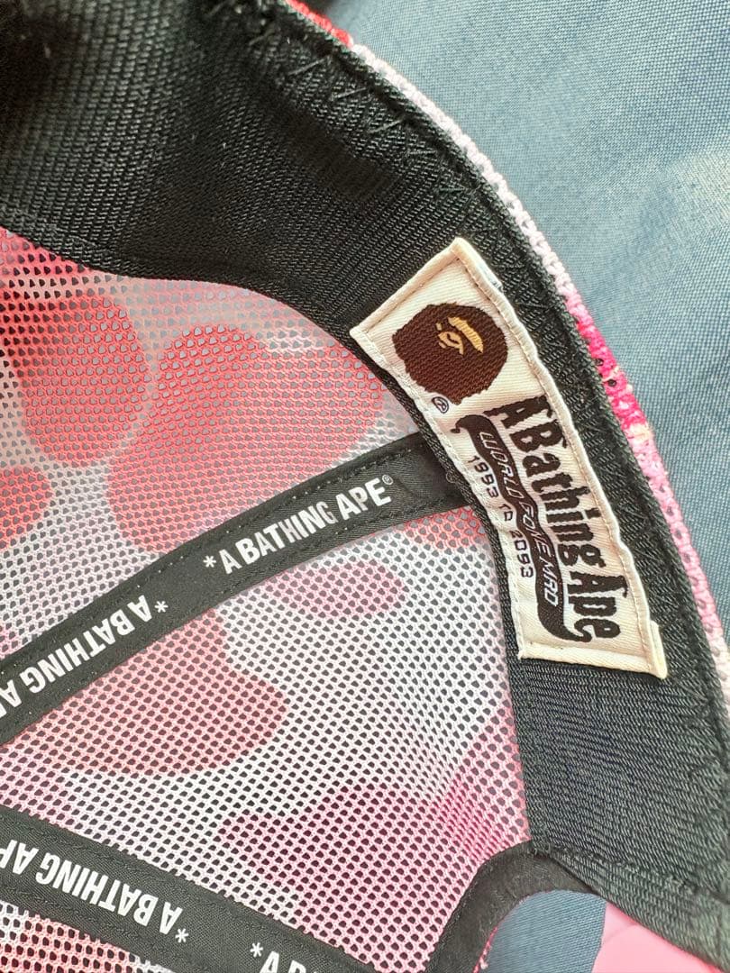 BAPE カモフラージュ メッシュキャップ