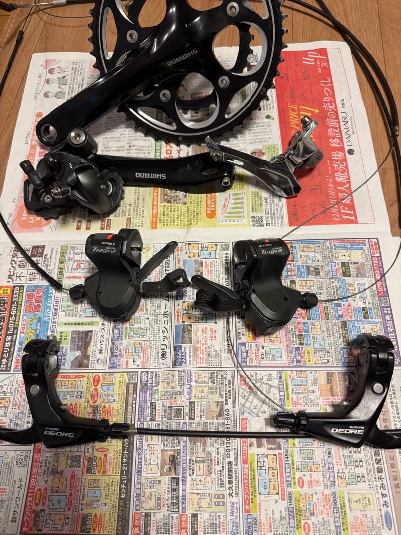 Shimano Tiagra コンポーネントセット　DEOREレバー
