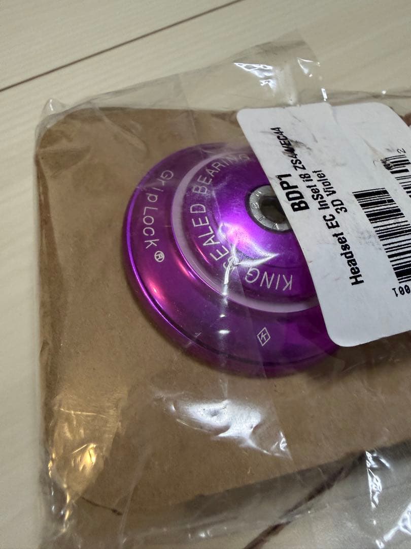 クリスキング　inset8 chris king ヘッドセット　3Dviolet