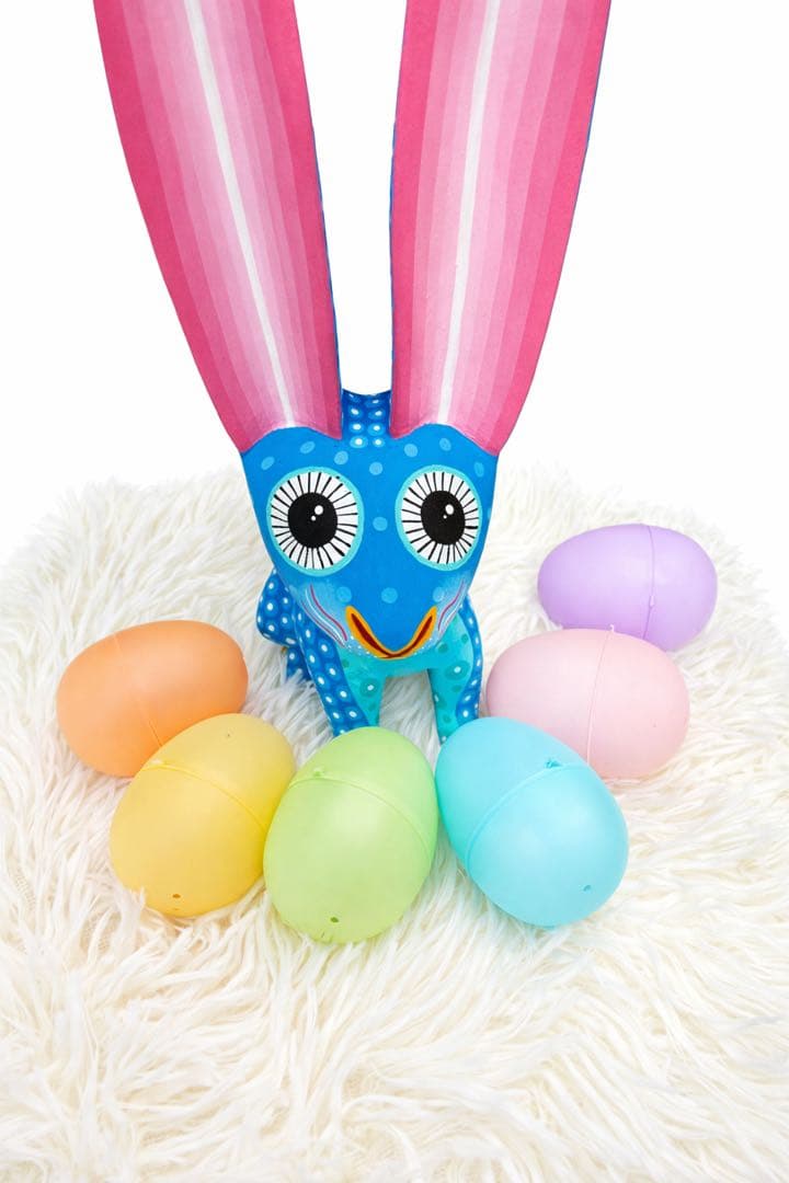 【一点物】オアハカの物語を宿す 双子アレブリヘ 兎1匹｜Luis Garcias