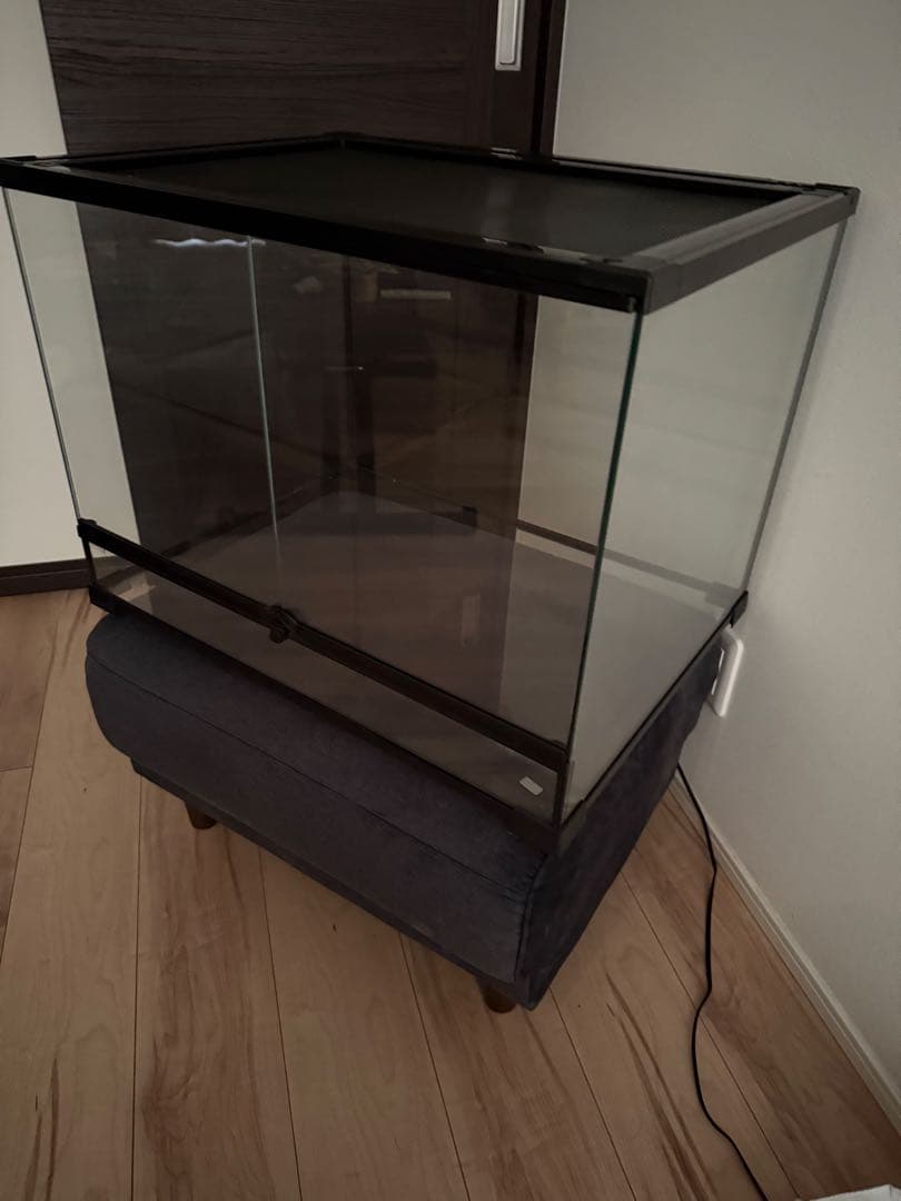 60×45×45 ガラス飼育ケージ 中型 両開き