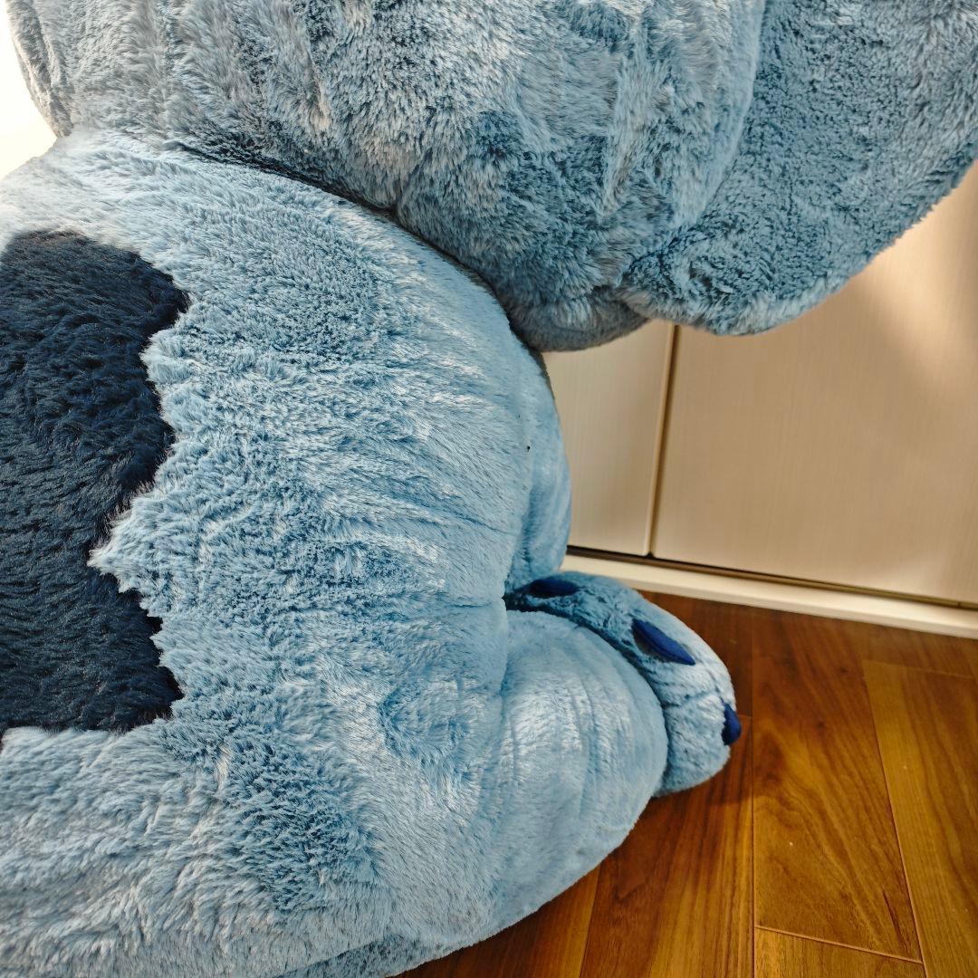 【美品】スティッチ ぬいぐるみ 巨大 コストコ ブランケット付き