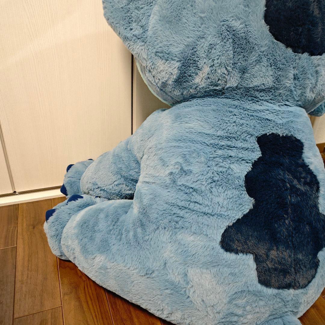 【美品】スティッチ ぬいぐるみ 巨大 コストコ ブランケット付き