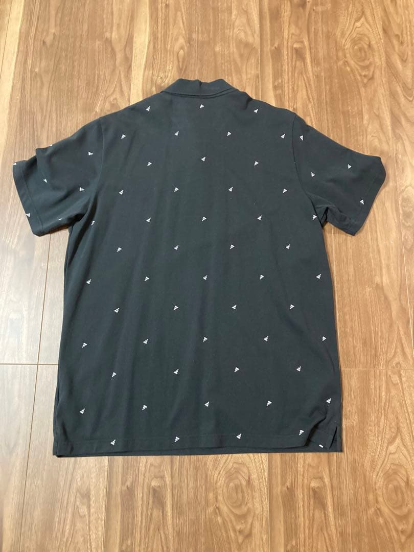 adidas 黒ポロシャツ