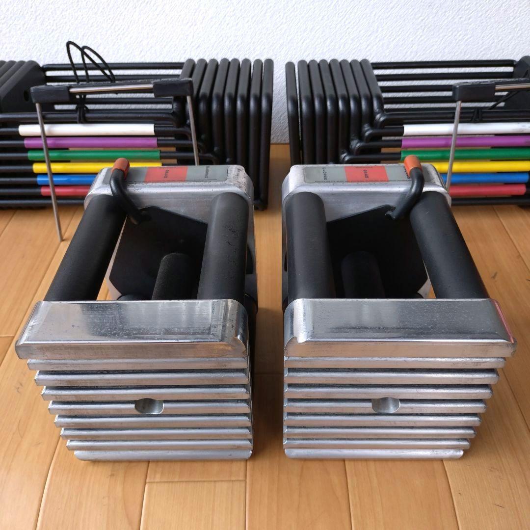 ②幻の初代 POWERBLOCK 43kg アルミ削り出しハンドル 計86kg