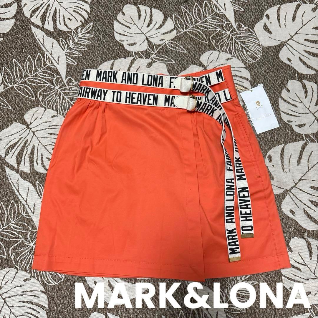 MARK&LONA(マーク&ロナ)ベルト付きストレッチキュロットスカート　新品