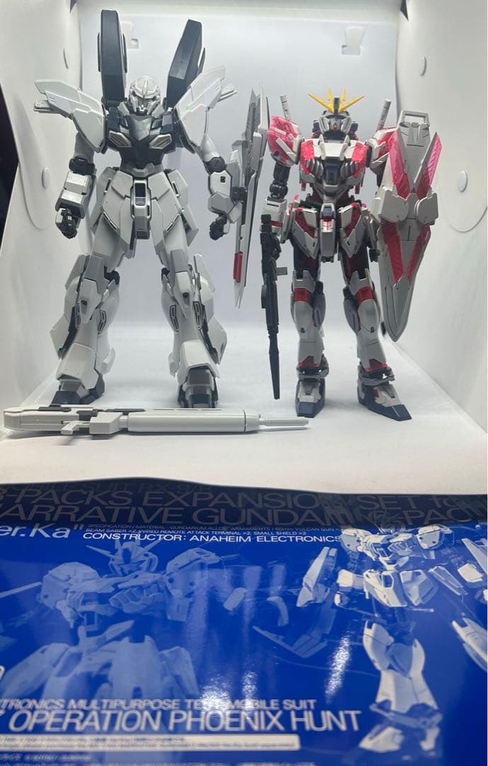 ガンプラ　MGナラティブガンダム　シナンジュスタイン　2体セット+B装備未組立て