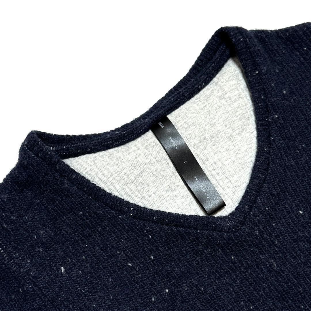 定価3万 wjk W-face V neck knit L ニット akm