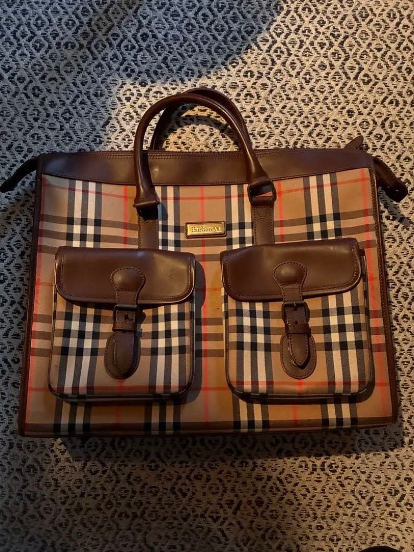 Burberrys チェック柄 ビジネスバッグ