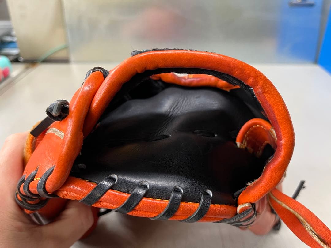 タマザワ　玉澤　軟式　グローブ　内野手　右投げ　オレンジ