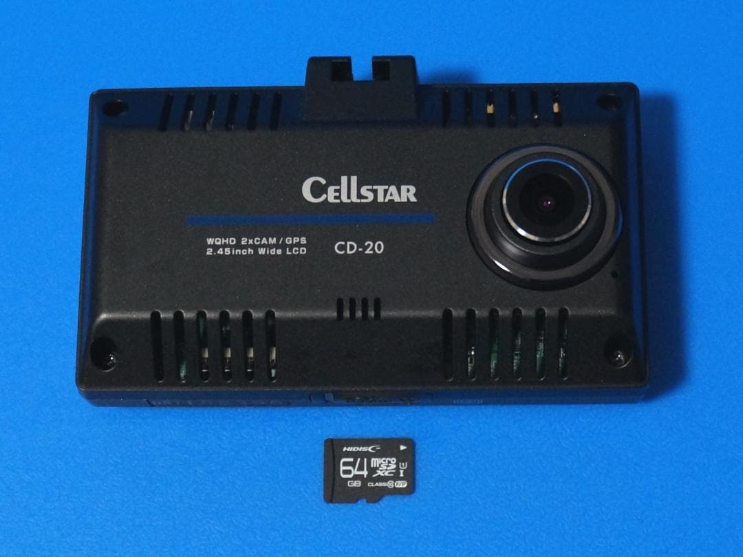 電池新品☆整備品☆新品SD64GB☆セルスターCD-20☆美品☆最新Ver更新済