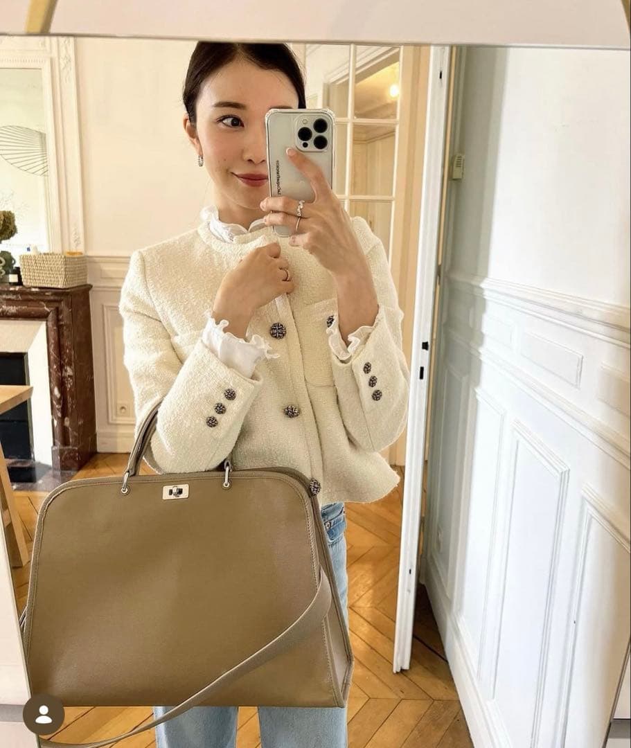 ミチノパリ　サンジェルマンバッグ　ベージュ