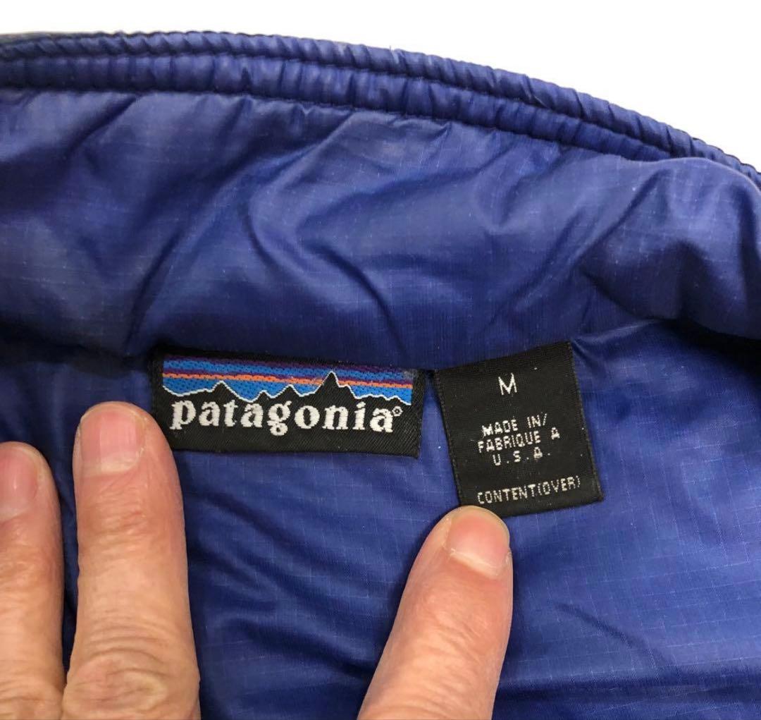パタゴニアパフボールベスト　ヴィンテージ1997年製　黒紺メイドインUSA