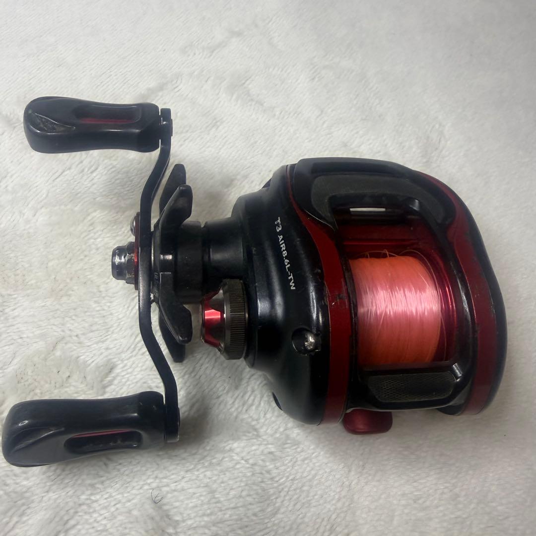 ダイワ　T3 air 8.6L-TW ベイトフィネス　左巻き　カバー付き