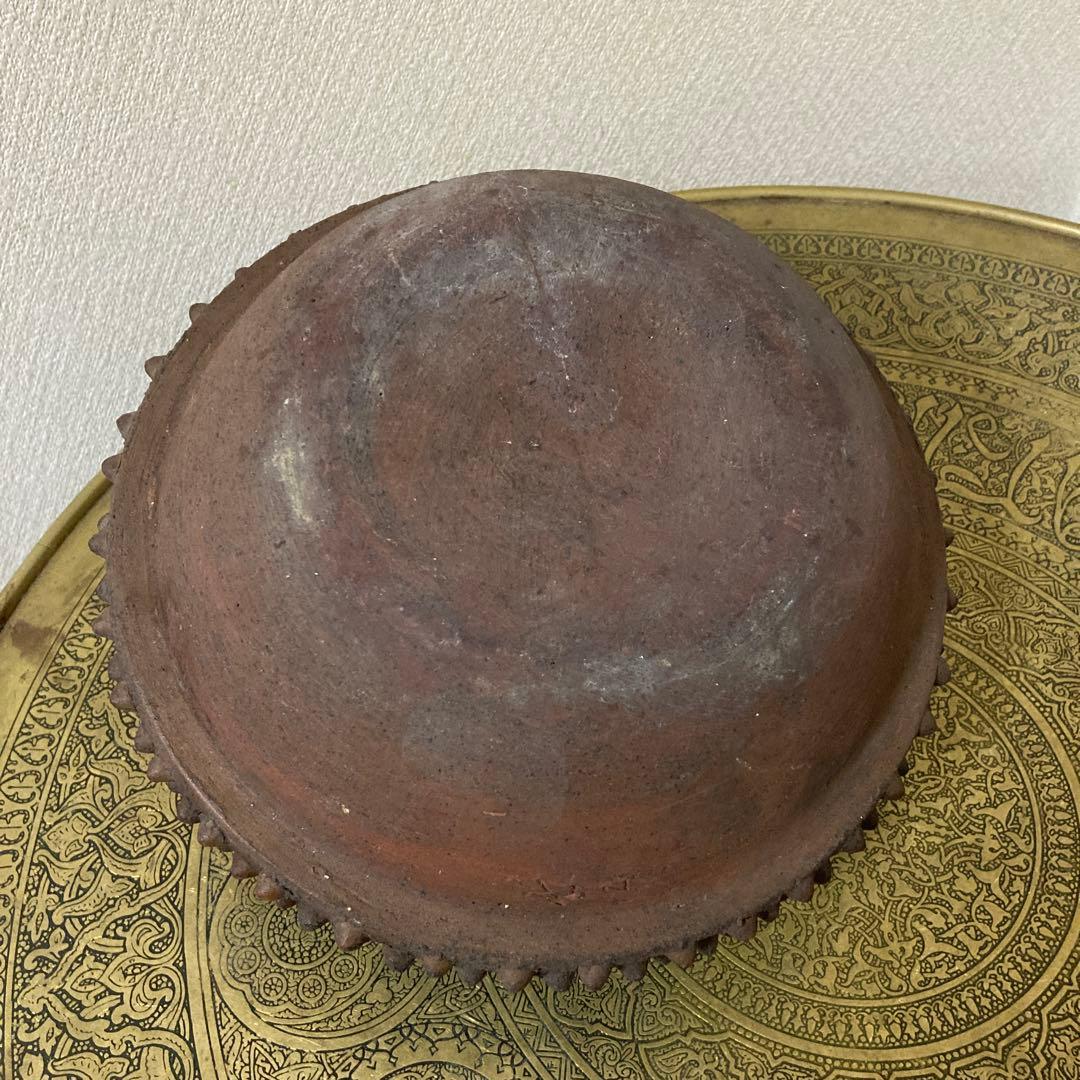 珍品　鉄瓶風　陶器製　時代古水指　壺　焼物〈検 古備前　茶道具　古常滑