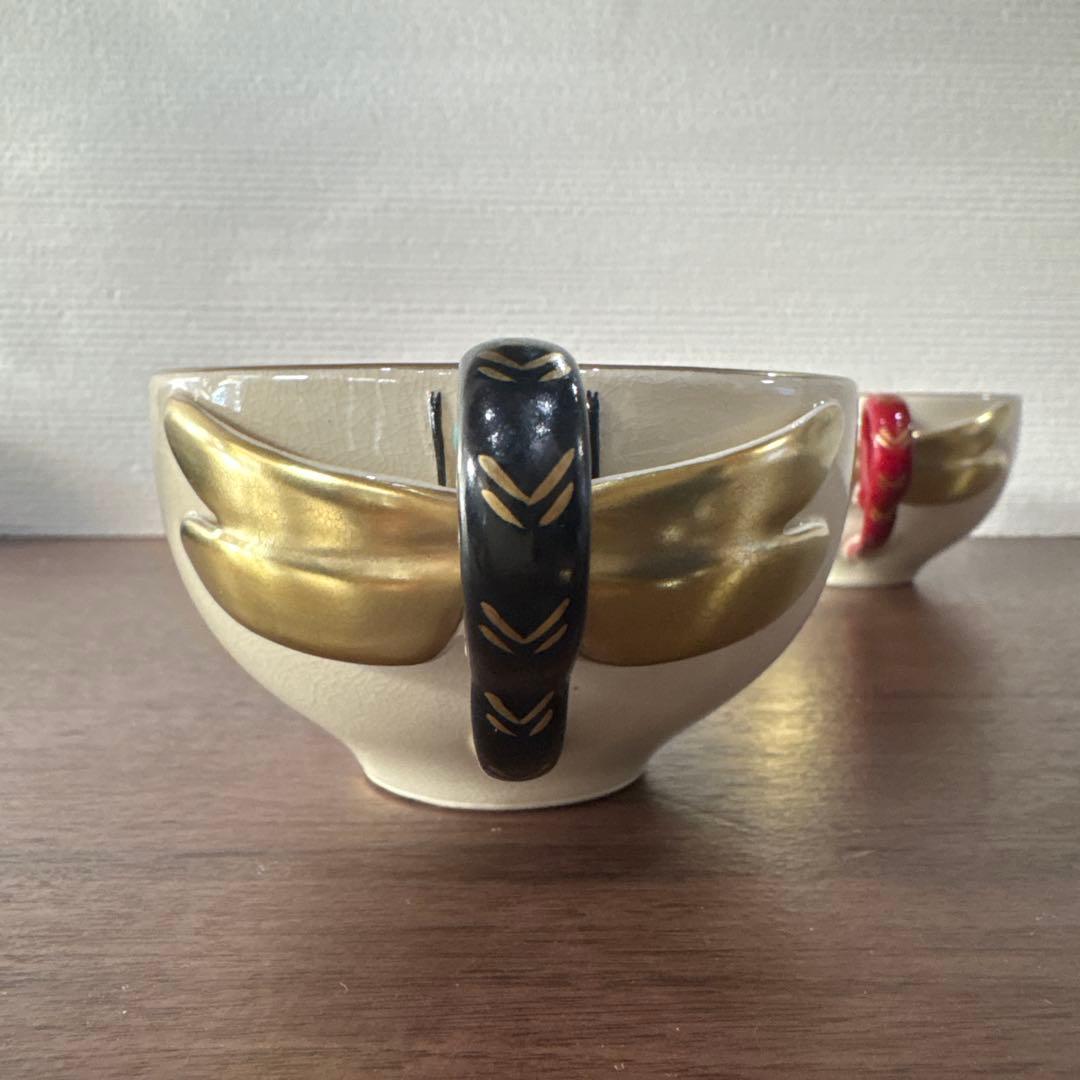 15代 沈壽官 薩摩蜻蛉ティーカップ　2セット