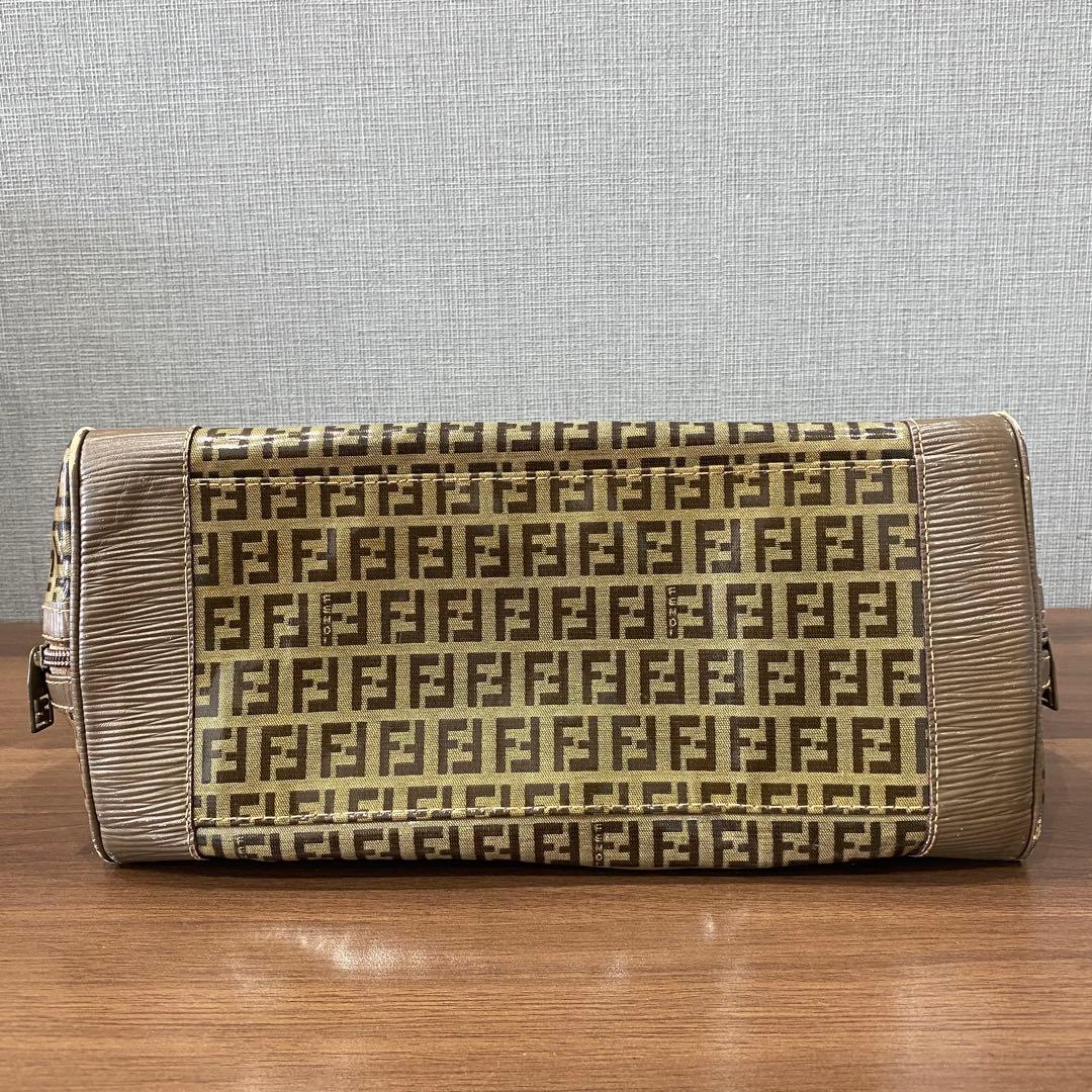 希少【Fendi】オールドフェンディ FFロゴ ズッキーノ ハンドバッグ