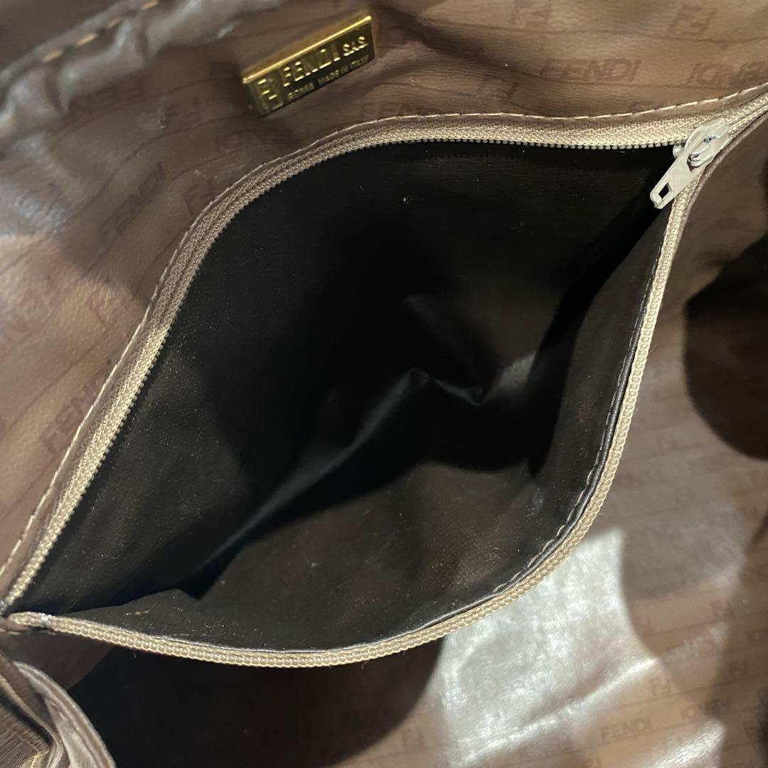 希少【Fendi】オールドフェンディ FFロゴ ズッキーノ ハンドバッグ