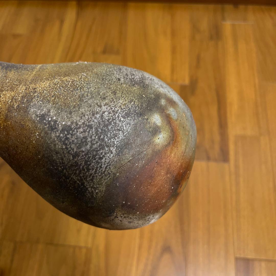 人間国宝　伊勢崎淳 備前焼き　花入れ　花瓶　箱無し　陶印