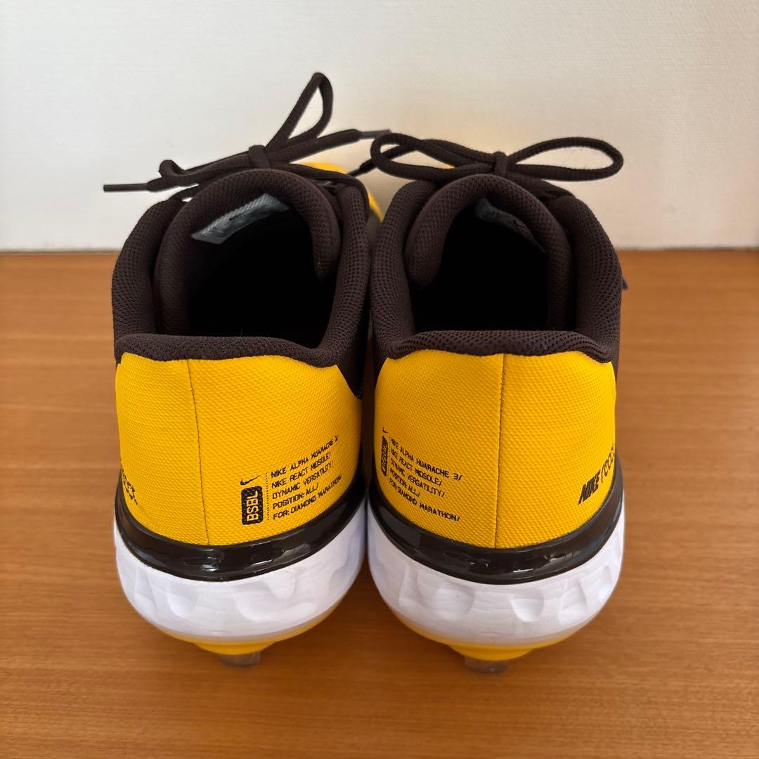 ナイキベースボールメタルスパイク海外モデル　MLBパドレスカラー　US12.0