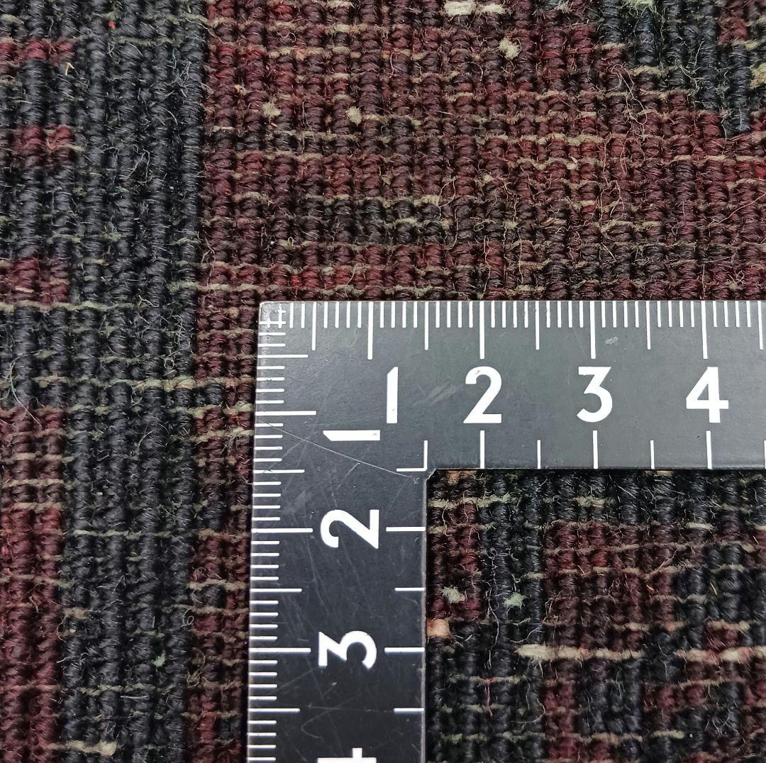 Y2477 トライバルラグ バルーチ 手織り ウール100% 絨毯