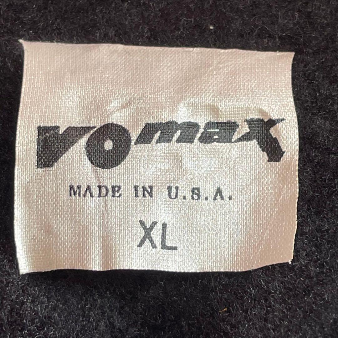 VOmax サイクルジャケット XL 紫×エメラルド ナイロン×裏起毛 USA製