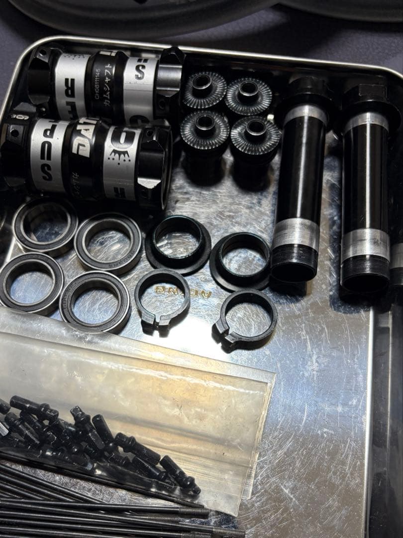 【中古】DATI 9 ホイール　カーボン　ランバイク　10本スポーク　現状