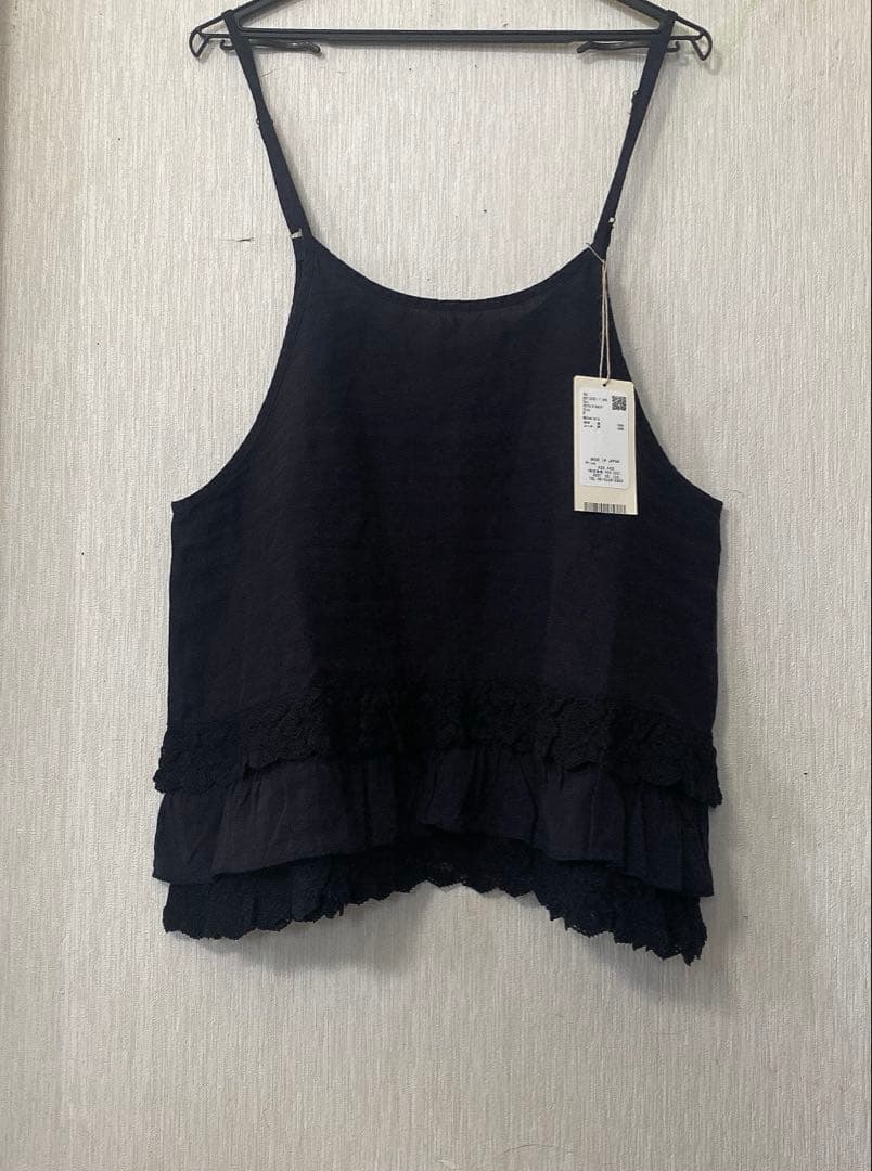 6/1まで専用 2025SS新品未使用ネストローブリネンレースヘムキャミソール