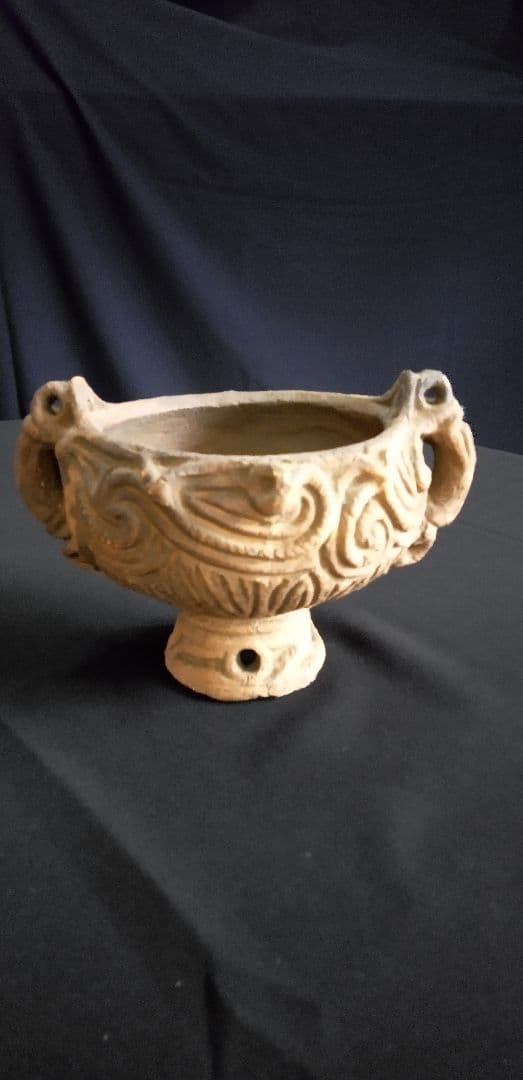 祭事、祝杯土器、装飾的な陶器ボウル