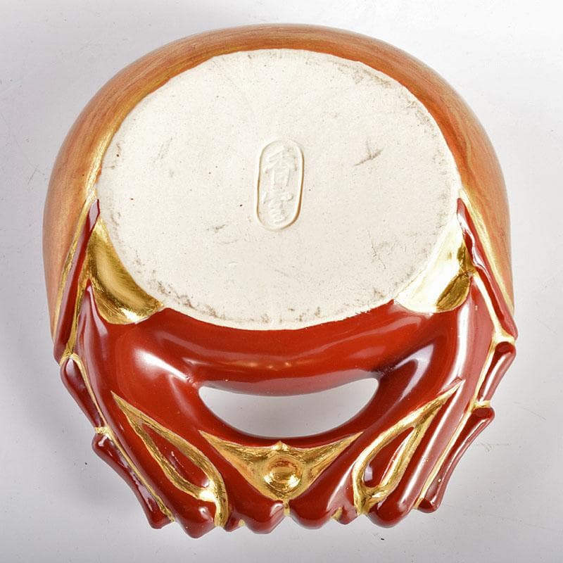 茶道具　竜谷焼　宮川香雲作　木魚香合　共箱　V　R4892