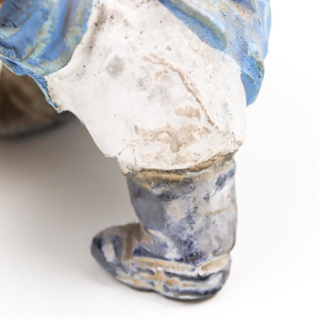 民芸 相撲 陶人形 置物 郷土玩具