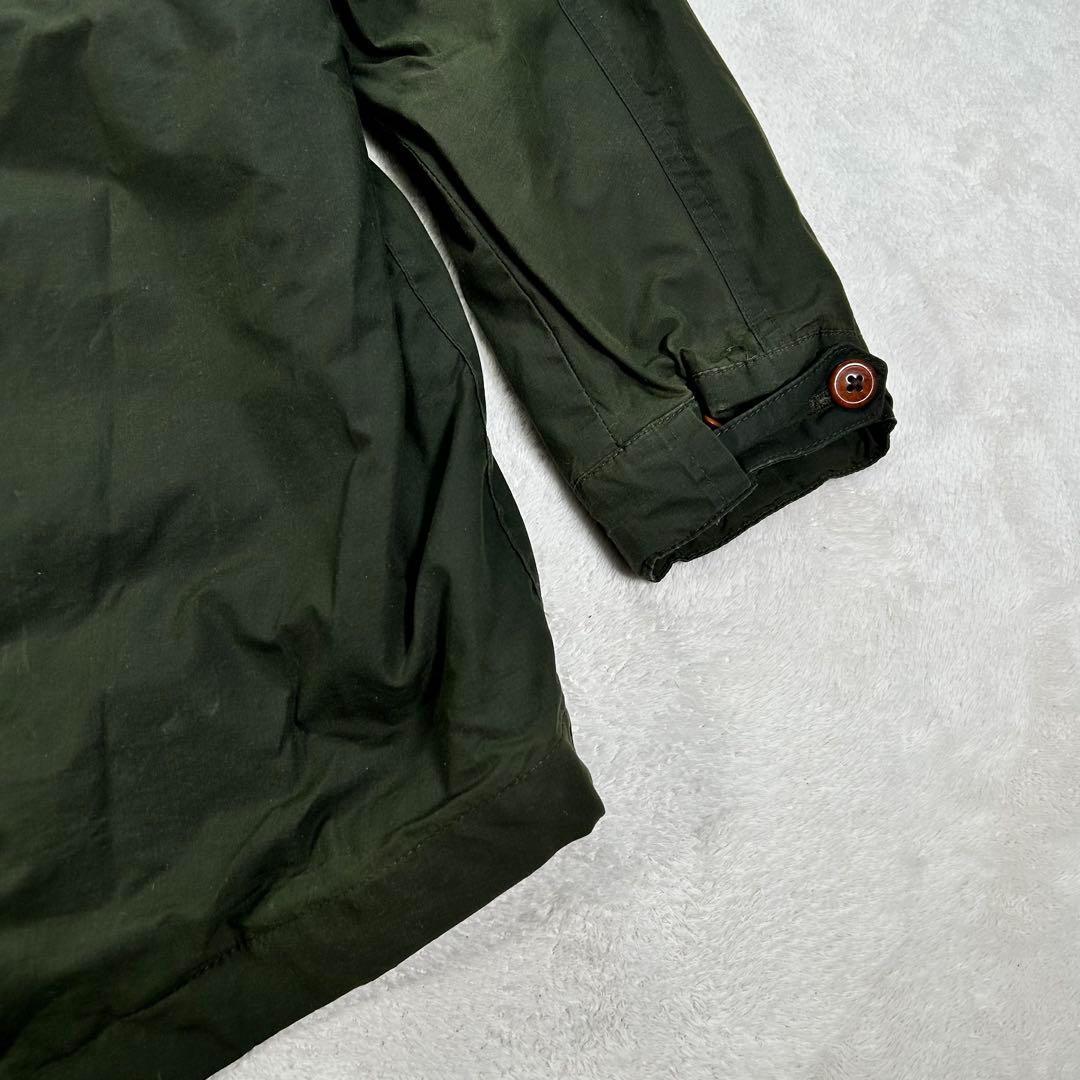 【フレッドペリー】モッズコート　カーキ　メンズS 背中ロゴワッペン　刺繍