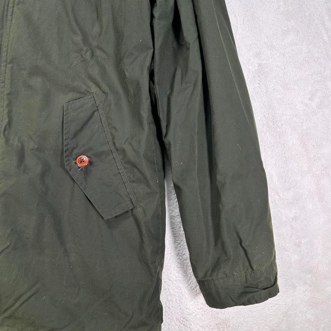 【フレッドペリー】モッズコート　カーキ　メンズS 背中ロゴワッペン　刺繍