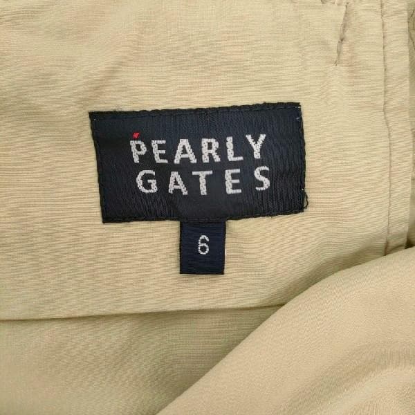 PEARLY GATES ゴルフウェア パンツ 6 XL ベージュ バックロゴ
