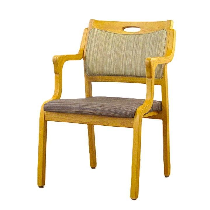 介護用木製椅子 アーム付き ダイメトロール　カルファイバー　姿勢保持　粉瘤　糜爛