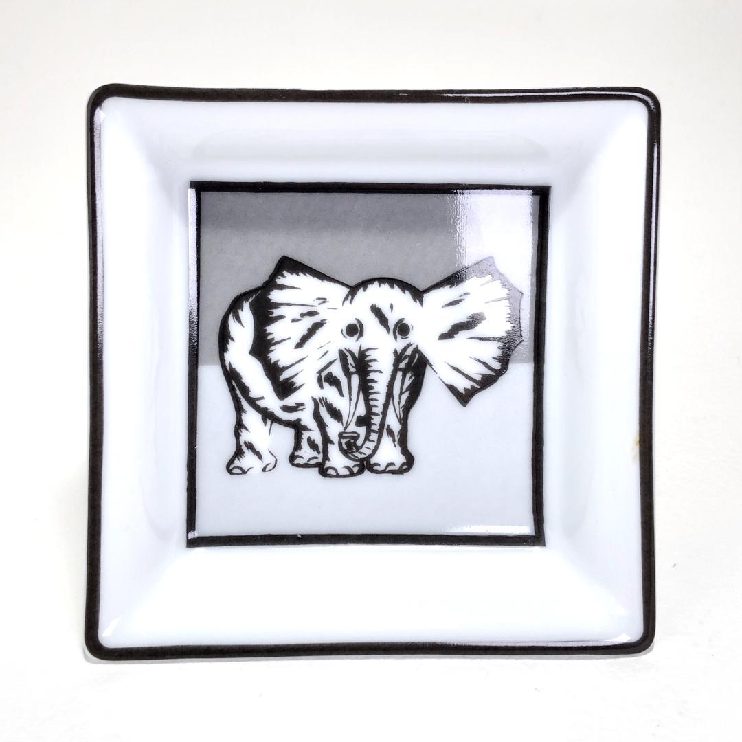 【美品・希少】エルメス／1997 アフリカへのトリビュート ミニプレート 絵皿