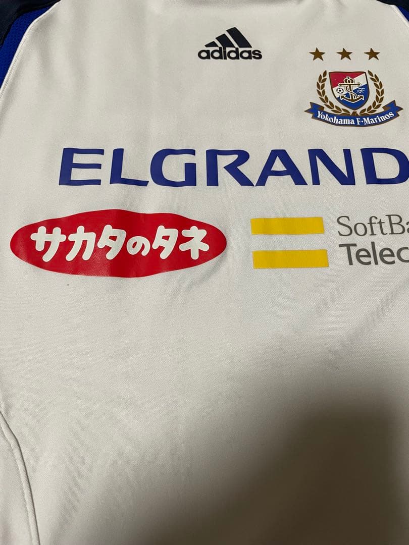 横浜マリノス　サッカーシャツ Oサイズadidas 希少