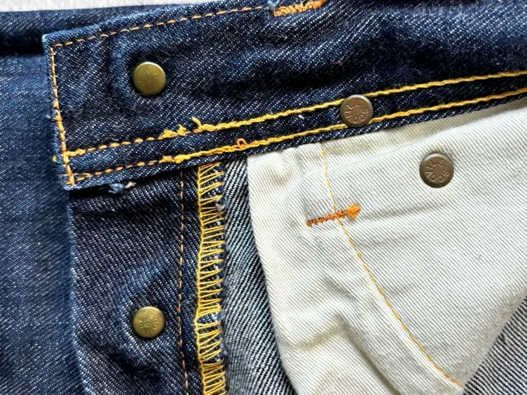 EVIS 初期 2101 手描きカモメ 濃紺 W28×35 セルビッジ 日本製