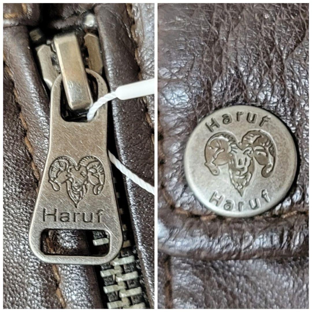 新品タグ付✨　ハルフ　ライダースジャケット　シングル　レザー　大きいサイズ　XL