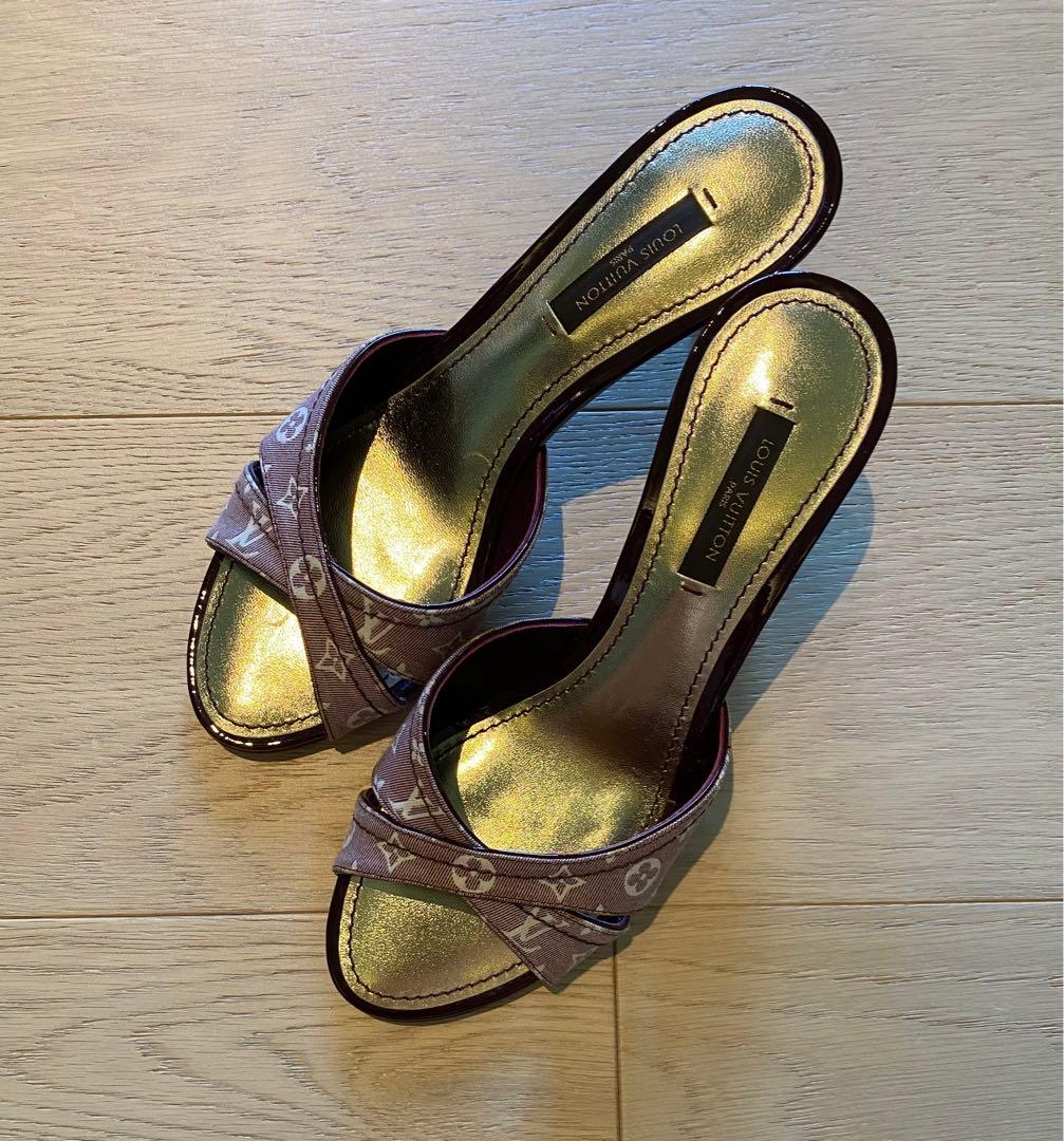 ルイヴィトン LOUIS VUITTON/モノグラムミニラン エベヌ ミュール