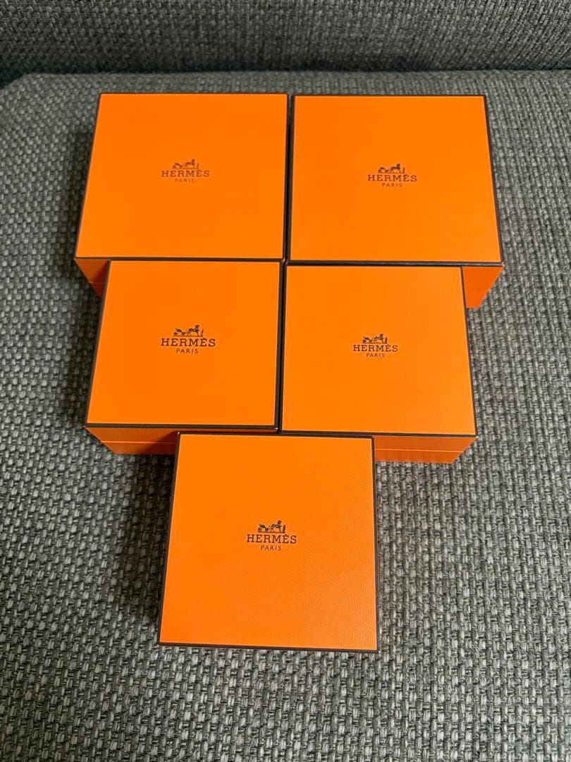 正規品　美品エルメス アクセサリーネックレスなど　まとめて空箱ケース5セット