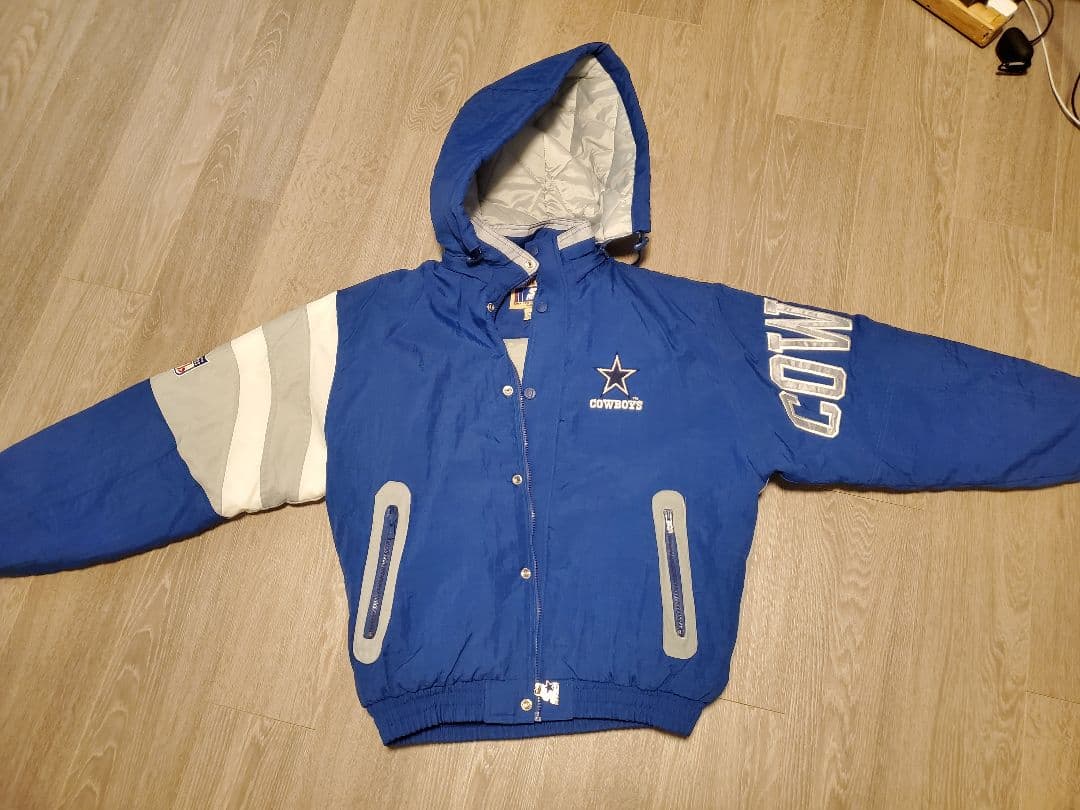 古着/ダラス・カウボーイズ フード付きジャケット M