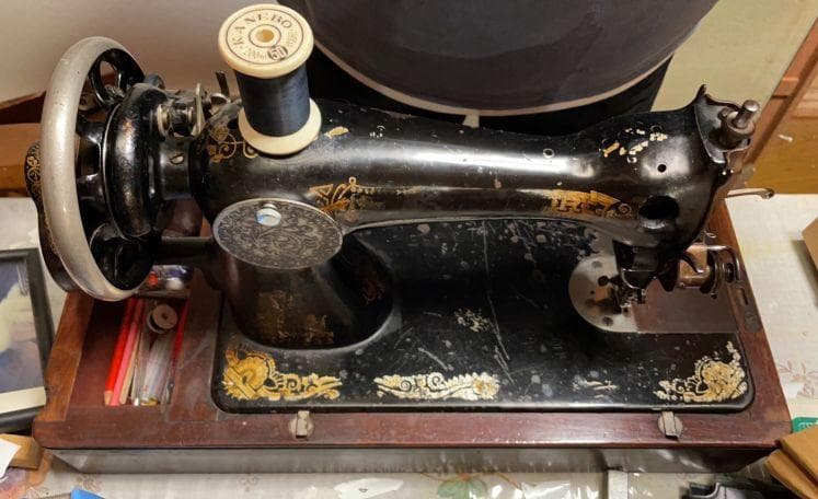 シンガーミシン　アンティーク　シャビー