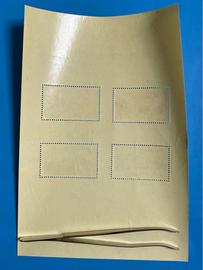 第１次（戦前）国立公園　霧島小型シート（タトウ付き）