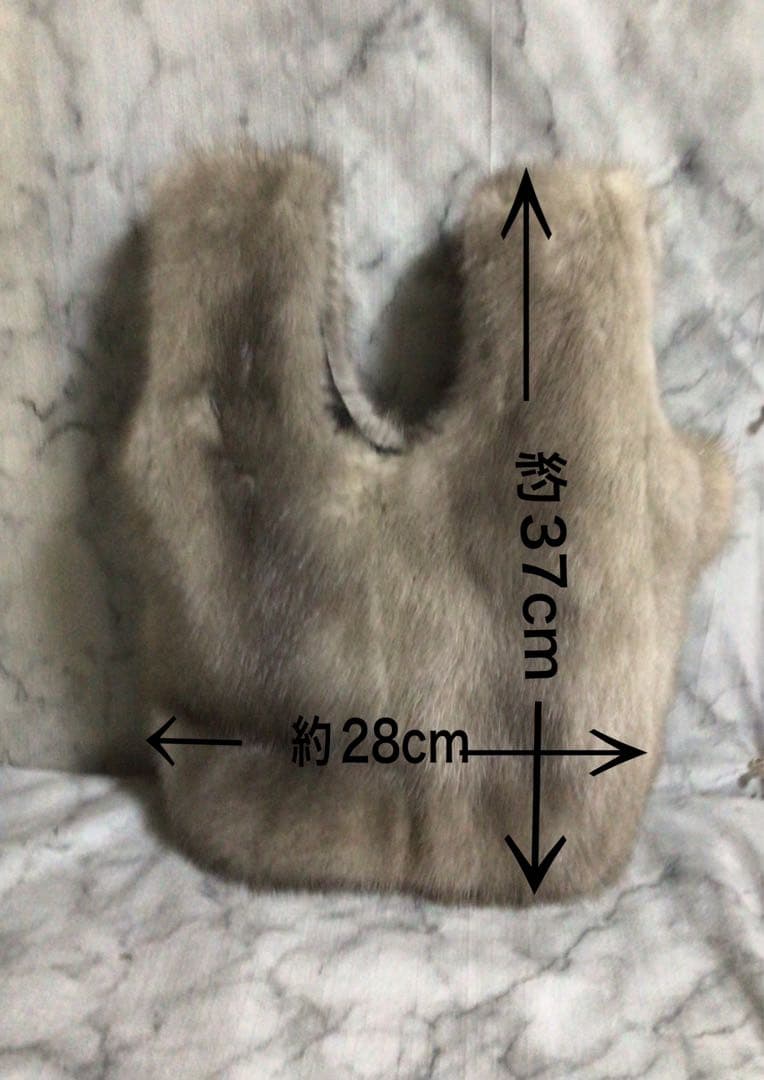 ハンドメイド・リメイクサファイアミンクノットバッグ