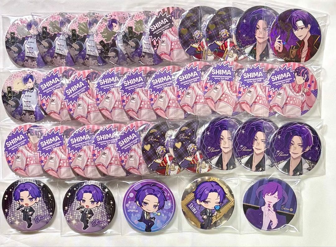 浦島坂田船 志麻 缶バッジ 等身 デフォ まとめ売り