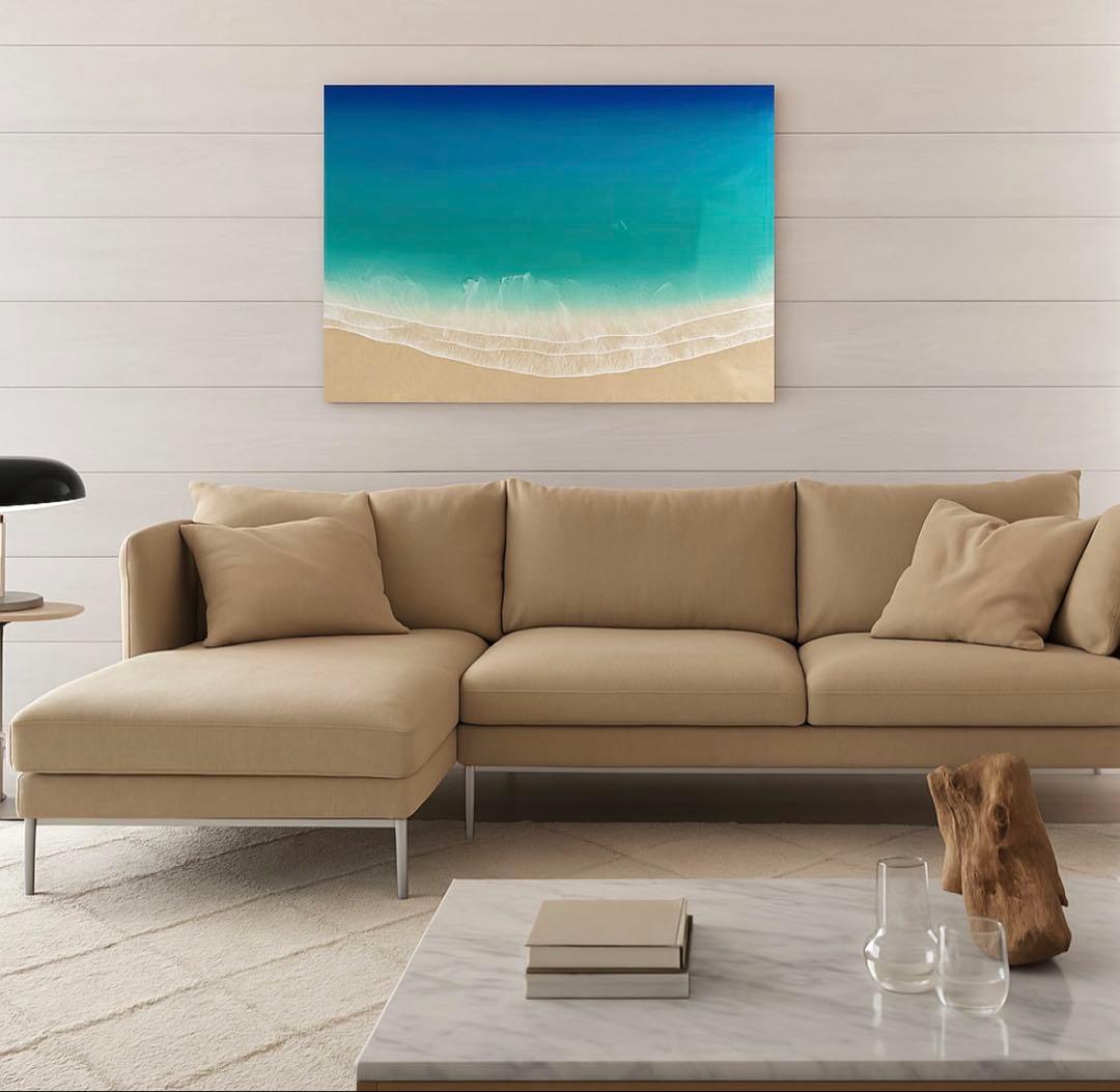 「受注制作」オーシャンレジンアート　海アート　BIGパネル インテリアB2パネル